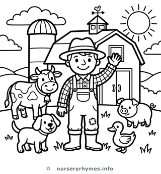 Old MacDonald Had a Farm coloring page