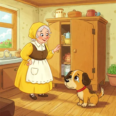 Old Mother Hubbard Illustration
