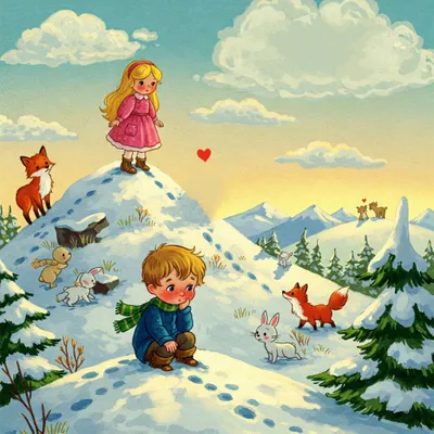 On Top of Old Smoky Illustration