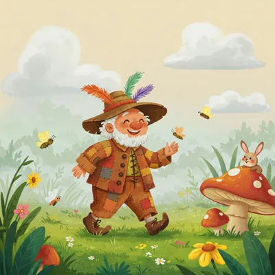 One Misty, Moisty Morning Illustration