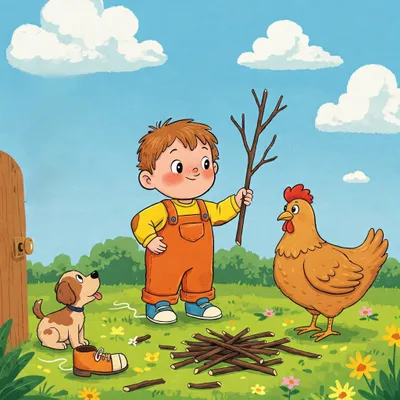 One, Two, Buckle My Shoe Illustration