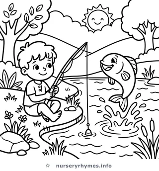 One, Two, Three, Four, Five coloring page