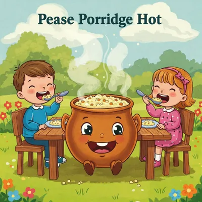 Pease Porridge Hot Illustration