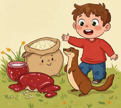 Pop Goes the Weasel Illustration