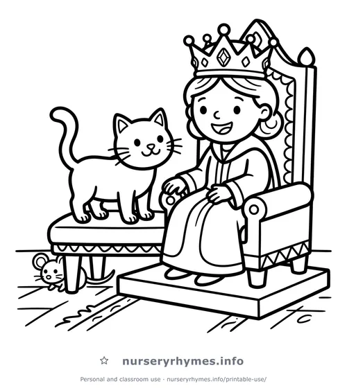 Pussy Cat Pussy Cat coloring page to print