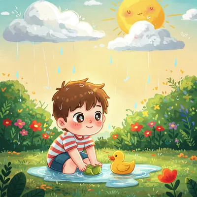 Rain Rain Go Away Illustration