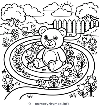 Round and Round the Garden coloring page