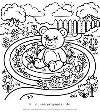 Round and Round the Garden coloring page