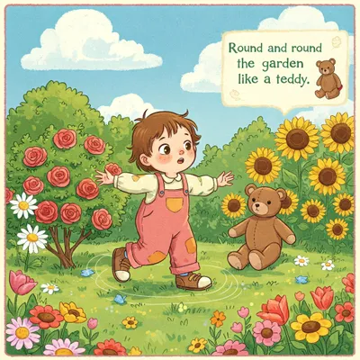 Round and Round the Garden Illustration