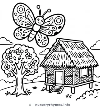 Sitsiritsit Alibangbang coloring page