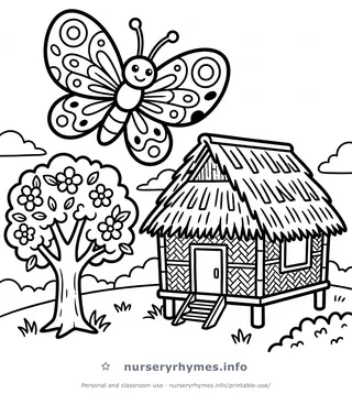 Sitsiritsit Alibangbang coloring page