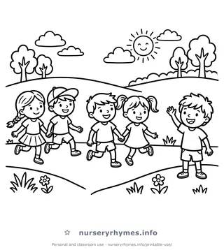 Skip to My Lou coloring page