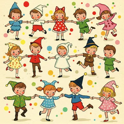 Skip to My Lou Illustration