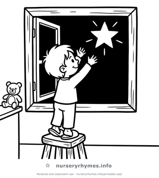 Star Light, Star Bright coloring page