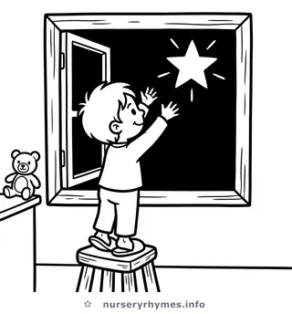 Star Light, Star Bright coloring page
