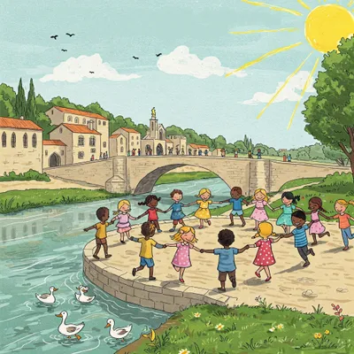 Sur le Pont d'Avignon Illustration