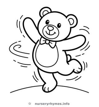 Teddy Bear, Teddy Bear, Turn Around coloring page