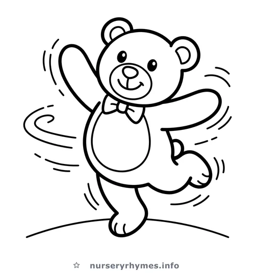 Teddy Bear, Teddy Bear, Turn Around coloring page to print