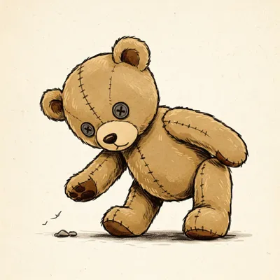 Teddy Bear, Teddy Bear, Turn Around Illustration
