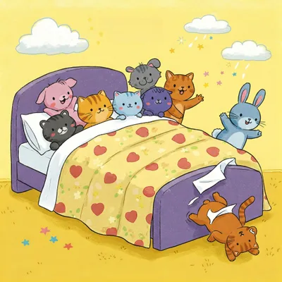 Ten in the Bed Illustration