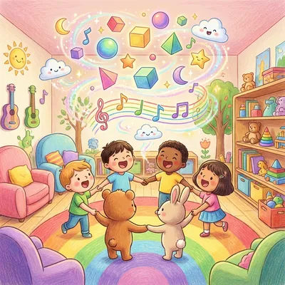 The Alphabet Song (ABC Song) Illustration