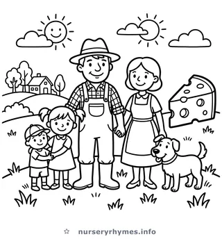 The Farmer in the Dell coloring page