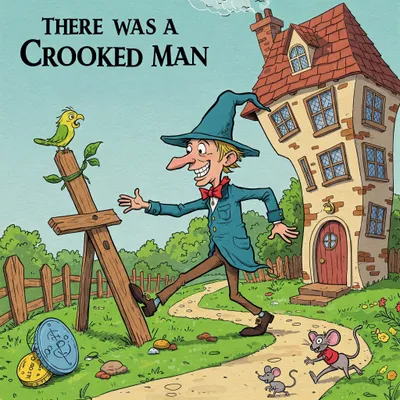 There Was a Crooked Man Illustration