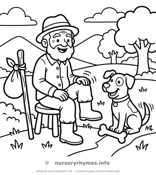 This Old Man coloring page