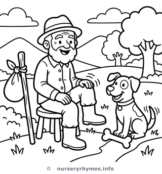 This Old Man coloring page