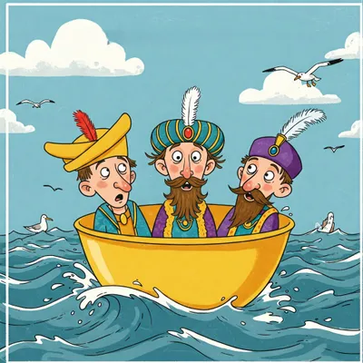 Three Wise Men of Gotham Illustration