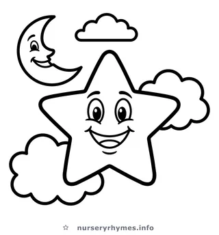 Twinkle, Twinkle Little Star coloring page