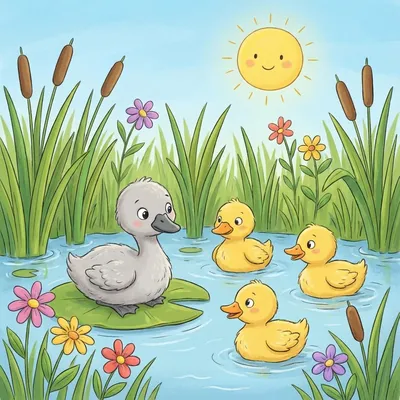 The Ugly Duckling Illustration