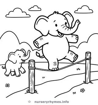 Un Elefante Se Balanceaba coloring page