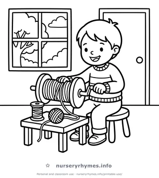 Wind the Bobbin Up coloring page