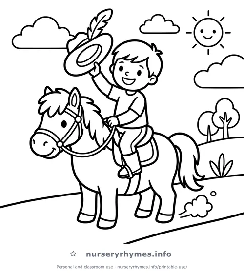 Yankee Doodle coloring page to print