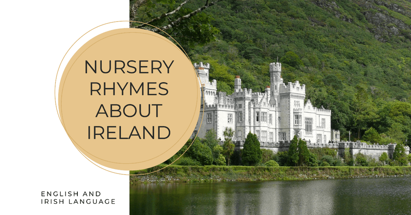 Map showing nursery rhymes from Ireland
